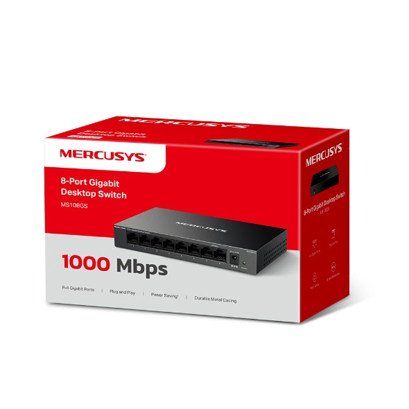 8-Port Gigabit Desktop Switch MS108GS 8-Port Gigabit Desktop Switch MS108GS